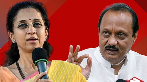 Supriya Sule (Left) and Ajit Pawar (Right)