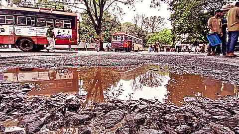 Pothole ridden Pune roads