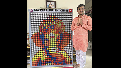 Rishikesh Kamble, a young Rubik’s Cube prodigy from Pune
