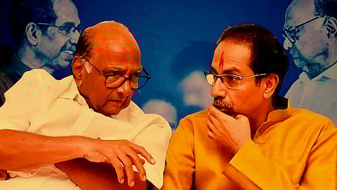 Sharad Pawar (Left) and Uddhav Thackeray (Right)