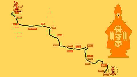 Shri Sant Tukaram Maharaj Palkhi route