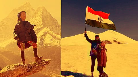 Arishka Ladda during her earlier expeditions