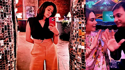 Amruta Khanvilkar and Sankarshan Karhade