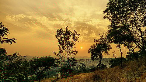 View of Pune City from Hanuman Tekdi