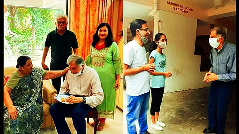 Ratan Tata's Visit to Friends Colony, Pune