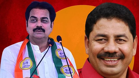 Harshvardhan Patil (L) and Appasaheb Jagdale (R)