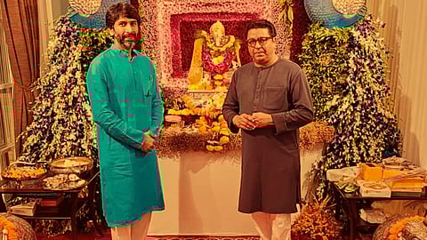Ranjit Shirole with Raj Thackeray