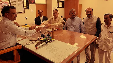 Dilip Walse Patil filed his nomination for Ambegaon Assembly election