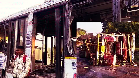 Tanker-Bus Collision in Dive Ghat