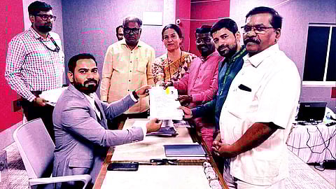 Sunil Kamble Files Nomination
