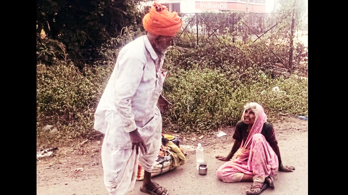 Elderly Couple Reunites