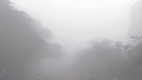 Chilly and foggy morning