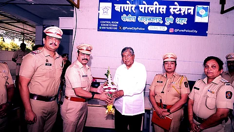 MLA Chandrakant Patil at Baner Police Station