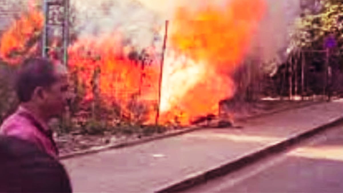 Closed House Catches Fire in Shivajinagar