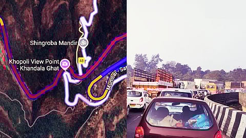 Traffic on Mumbai-Pune Expressway