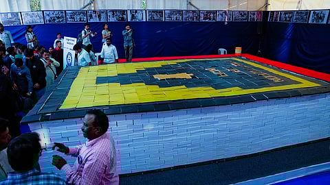 Replica of Constitution of India at Pune Book Festival