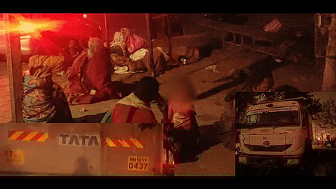 Wagholi Dumper Kills Three Including Two Children