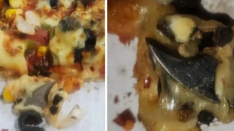 Broken Knife Piece Found in Pizza