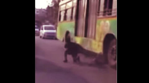 Schoolboy Narrowly Escapes Accident