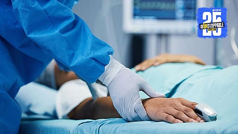 Patient admitted to hospital for GBS treatment