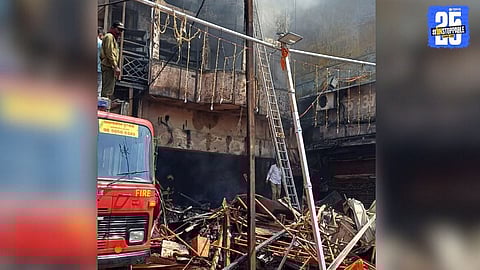 Fire Engulfs Narayangaon Clothing Store