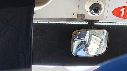 MSRTC Bus Driver Using Phone While Driving