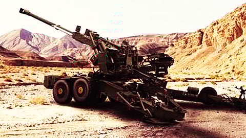 155mm/52cal Advanced Towed Artillery Gun System (ATAGS) indigenously developed by Bharat Forge with DRDO