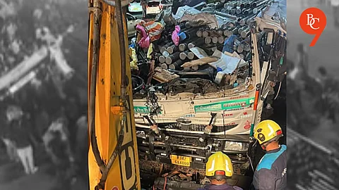 Driver Died in Accident after he applied immediate brake