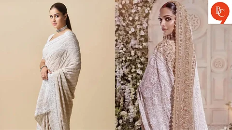 Bollywood’s Latest Love Affair with Ivory Chikankari Sarees
