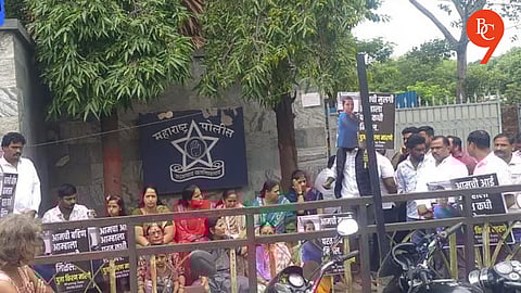 Family of Missing Woman Stages Protest Outside Pune Police HQ