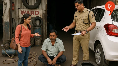 A gang near Navale Bridge, Pune, targeted solo women and couples by falsely claiming their car tyres were under-inflated.