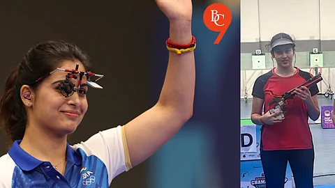 Manu Bhaker and Rashmika Sahgal