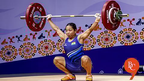 Mirabai Chanu at the Commonwealth Weightlifting Championship
