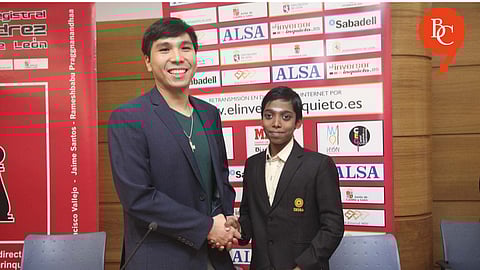 Wesley So with R. Praggnanandhaa
