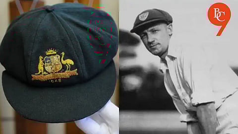 Don Bradman's 1946-47 worn cap