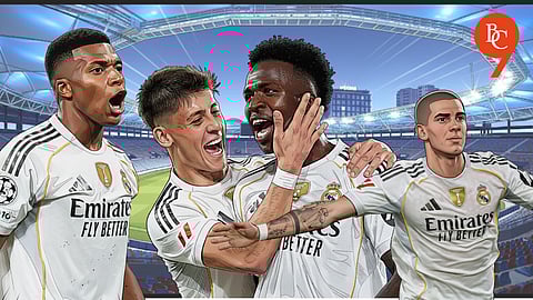 Kylian Mbappe, Arda Guler, Vinicius Junior, Franco Mastantuno, Real Madrid vs Levante