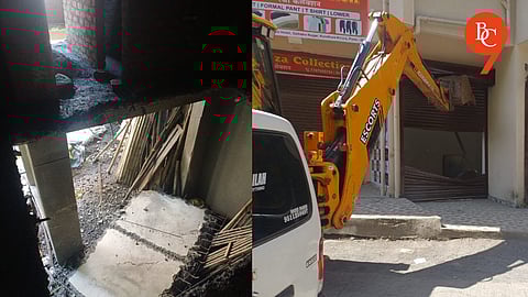 Pune Municipal Corporation Demolished Three Illegal Buildings in Kondhwa