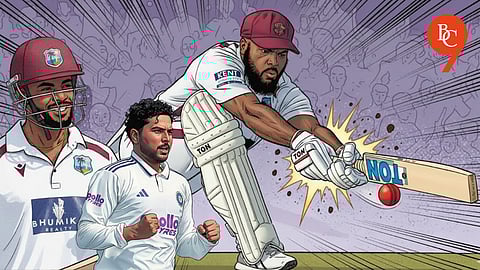 Shai Hope, Kuldeep Yadav, John Campbell