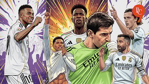 Kylian Mbappe, Jude Bellingham, Vinicius Jr., Thibaut Courtois, Dani Carvajal, Alvaro Carreras, Real Madrid 2-1 Barcelona