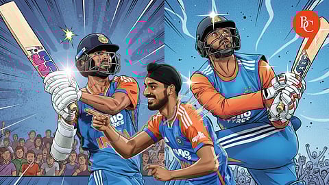 Washington Sundar, Arshdeep Singh, Jitesh Sharma