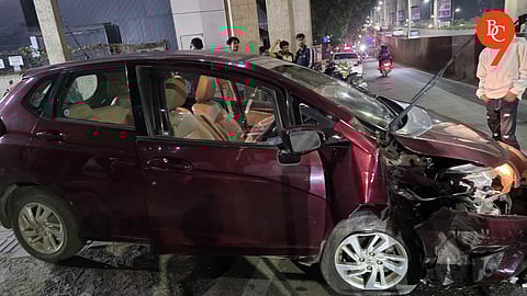 Pune: After Koregaon Park Accident, Another Car Crash into Metro Pillar in Kothrud