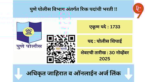 More Than 2.19 Lakh Applications Received for 2000 Posts of Pune City Police Recruitment