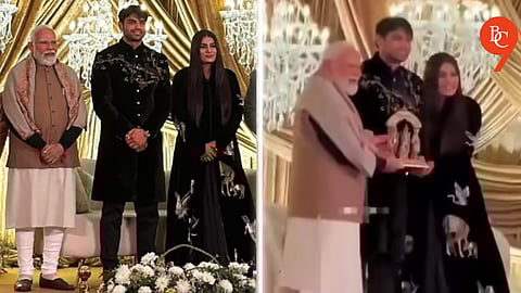 PM Narendra Modi Attends Neeraj Chopra’s Wedding Reception in Karnal | WATCH