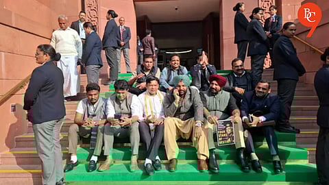 8 Congress MPs suspended from Lok Sabha amid opposition uproar; House adjourned for day