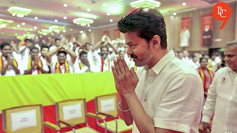 TVK Flags Fly as Vijay Attends Baby Shower at Mumbai's Taj Hotel