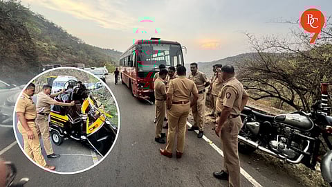 Pune Accident: ST Bus–Autorickshaw Collision Near Katraj Ghat Claims One Life, Three Injured