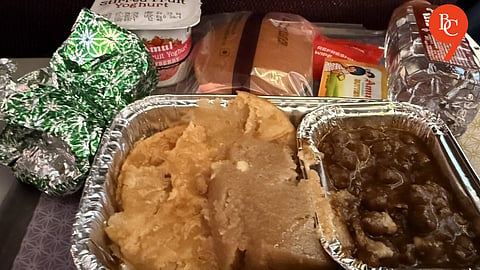 ‘First in my bloodline’: Pune woman amused as Air India serves halwa puri channa mid-flight