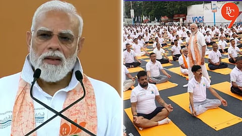 PM Modi Leads 12th International Yoga Day Celebrations at Kolkata's Red Road