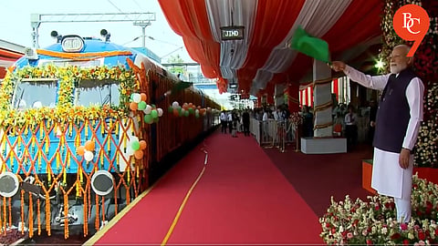 PM Modi Flags Off India's First Hydrogen-Powered Train in Haryana