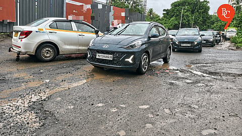 Pune Rains Turn Sinhagad Road into Hazard Zone; Mud, Potholes Trigger Traffic Chaos and Accidents